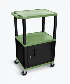 Luxor Grn Tuffy 3 Shlf Av Cart, WT42GC2E-B