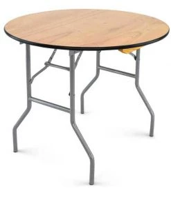 Atlas Commercial Products Titan Series™ 36" Round Wood Folding Table