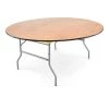 Atlas Commercial Products Titan Series™ 66" Round Wood Folding Table