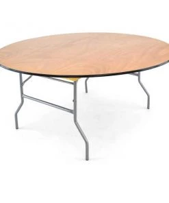 Atlas Commercial Products Titan Series™ 66" Round Wood Folding Table