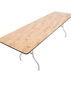 Atlas Commercial Products Titan Series™ Wood Folding Table, 8 Ft. x 30" Banquet, Vinyl Edge