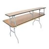 Atlas Commercial Products Titan Series™ Wood Folding Table, Bar Top, for 6 Ft. Banquet Table