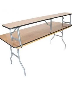 Atlas Commercial Products Titan Series™ Wood Folding Table, Bar Top, for 6 Ft. Banquet Table