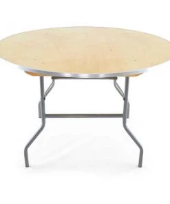 Atlas Commercial Products TitanPRO™ Heavy Duty Birchwood Folding Banquet Table, 48" Round