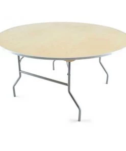 Atlas Commercial Products TitanPRO™ Heavy Duty Birchwood Folding Banquet Table, 60" Round