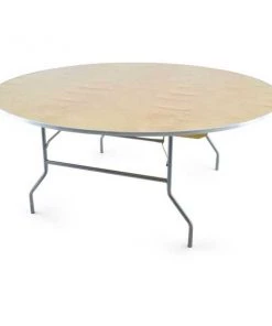 Atlas Commercial Products TitanPRO™ Heavy Duty Birchwood Folding Banquet Table, 72" Round