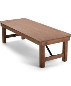 Atlas Commercial Products 6 Ft. x 30" Solid Pine Folding Kids Farm Table