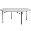 Atlas Commercial Products TitanPRO™ 72" Round Plastic Folding Table