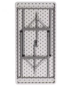 Atlas Commercial Products Titan Series™ 24"W x 48"L Granite White Plastic Folding Table