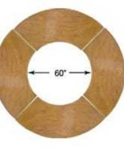 Atlas Commercial Products Titan Series™ Wood Folding Table, 7 Ft. Serpentine, Vinyl Edge