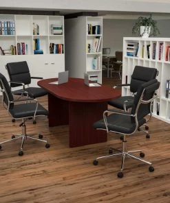 Flash Furniture Oval 35" X 72" X 29.5", Laminate Top, Red