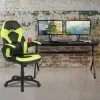 Flash Furniture Black Gaming Desk and Chair Set with Cup Holder