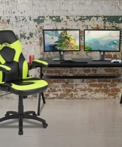 Flash Furniture Black Gaming Desk and Chair Set with Cup Holder