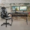 Flash Furniture Black Gaming Desk and Chair Set with Cup Holder
