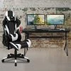 Flash Furniture Black Gaming Desk-Cup Holder/Reclining Chair Set
