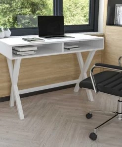 Flash Furniture 42 W, 29.5 H, White, Melamine, Particleboard