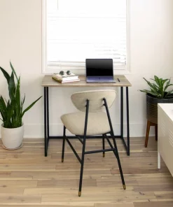 Flash Furniture Small Rustic Natural Home Office Folding Computer Desk, 36"