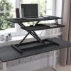 Flash Furniture Black 36" Adjustable Height Desk Riser Workstation