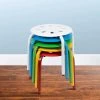Flash Furniture Plastic Nesting Stack Stools, 11.5"Height, Assorted Colors, PK5