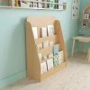 Flash Furniture 4 Shelf Natural Birch & Poplar Book Display Stand