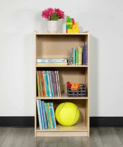 Flash Furniture Wooden 3 Section School Classroom Storage Cabinet