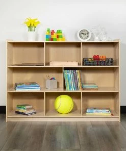 Flash Furniture Wooden 8 Section School Classroom Storage Cabinet