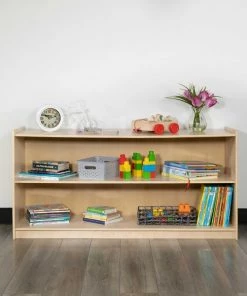 Flash Furniture Wooden 2 Section School Classroom Storage Cabinet