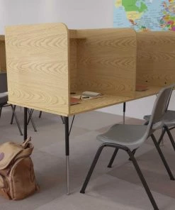 Flash Furniture 70 W, 53.5 H, Oak, Laminate, Melamine, Steel