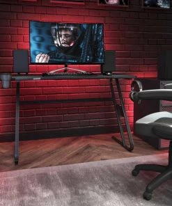 Flash Furniture 51.5 W, 30 H, Black, Engineered Wood: Medium Density Fiberboard, Steel