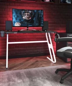 Flash Furniture 51.5 W, 30 H, White, Engineered Wood: Medium Density Fiberboard, Steel