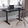 Flash Furniture Electric Adjustable Standing Desk, 48"Wx24"D, Black