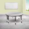 Flash Furniture Round 47.5" X 48" X 25", Laminate Top, Grey