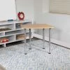 Flash Furniture Hex Natural Collaborative Desk, For Home and Classroom