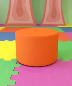 Flash Furniture Soft Seating Flexible Circle for Classrooms and Daycares - 12" Seat Height (Orange)
