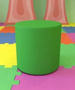 Flash Furniture Soft Seating Flexible Circle for Classrooms and Common Spaces - 18" Seat Height (Green)