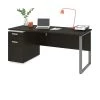 Bestar Aquarius Computer Desk, Deep Grey/White