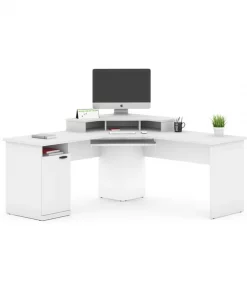 Bestar Hampton 71W Corner Desk, White