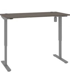 Bestar Upstand 30” x 60” Standing Desk in bark grey