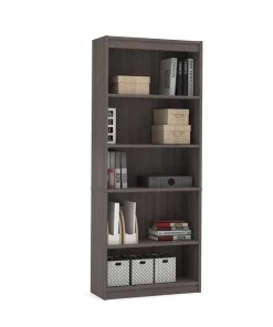Bestar Universel 30W Standard Bookcase, Bark Grey