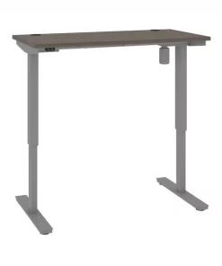 Bestar Upstand 24” x 48” Standing Desk in bark grey