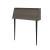 Bestar Skat 36W Secretary Desk, Bark Grey