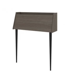 Bestar Skat 36W Secretary Desk, Bark Grey