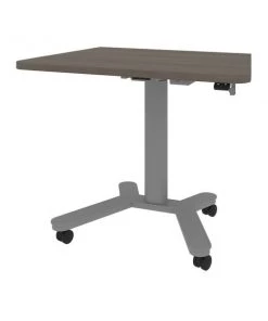 Bestar Universel 36W x 24D Small Standing Desk, Bark Grey