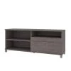 Bestar Pro-Linea 72W Credenza with 2 Drawers, Bark Grey