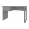 Bestar Solay 48W Small Table Desk with U-Shaped Metal Leg, Platinum Gray