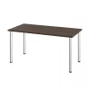 Bestar Universel 60W Table Desk with Round Metal Legs, Antigua