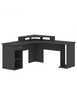 Bestar Hampton 66W L-Shaped Corner Gaming Desk, Graphite