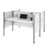 Bestar Pro-Biz 63W Office Cubicles with Low Privacy Panels in white