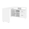 Bestar Equinox 57W 56W L-Shaped Desk, White