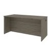 Bestar Embassy 66W Desk Shell, Walnut Grey